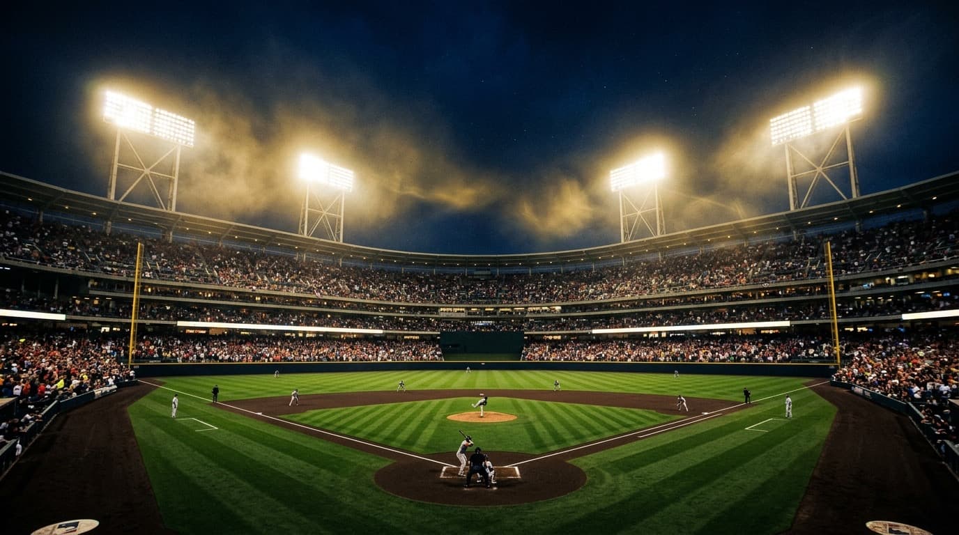 Atmospheric ballpark championship lighting